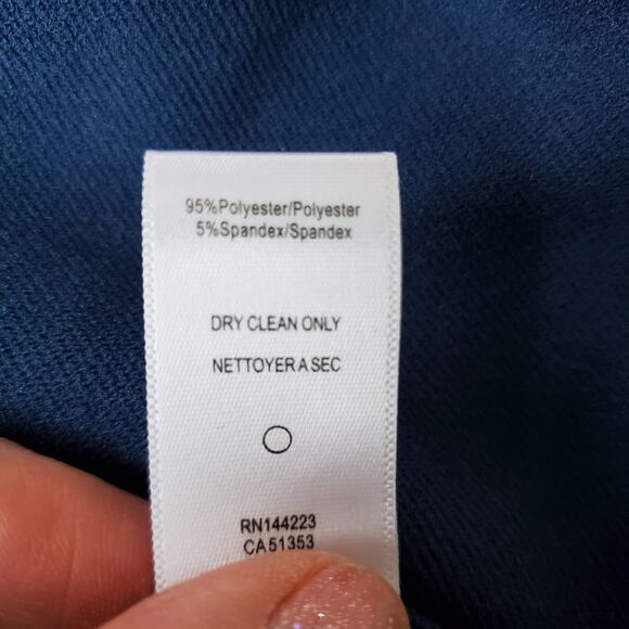 Elizabeth Crosby Megan Low V Back Sleeveless Teal Sheath Dress Size M NWT - Picture 7 of 7